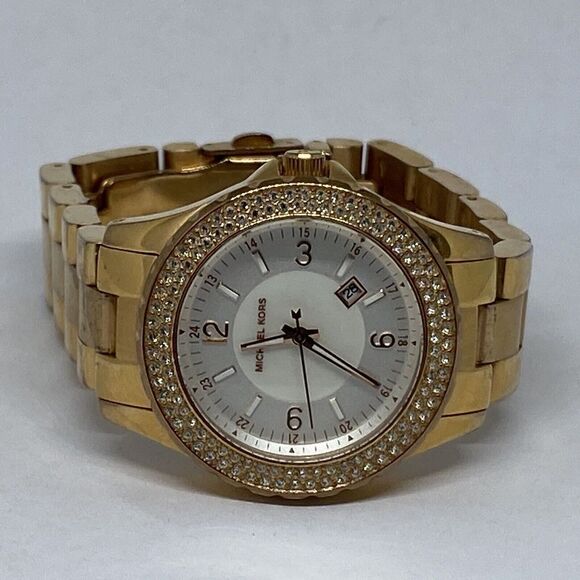 Michael Kors Glitz MK5403 Women's Stainless Steel Analog Dial Quartz Watch MP735 - Picture 6 of 11